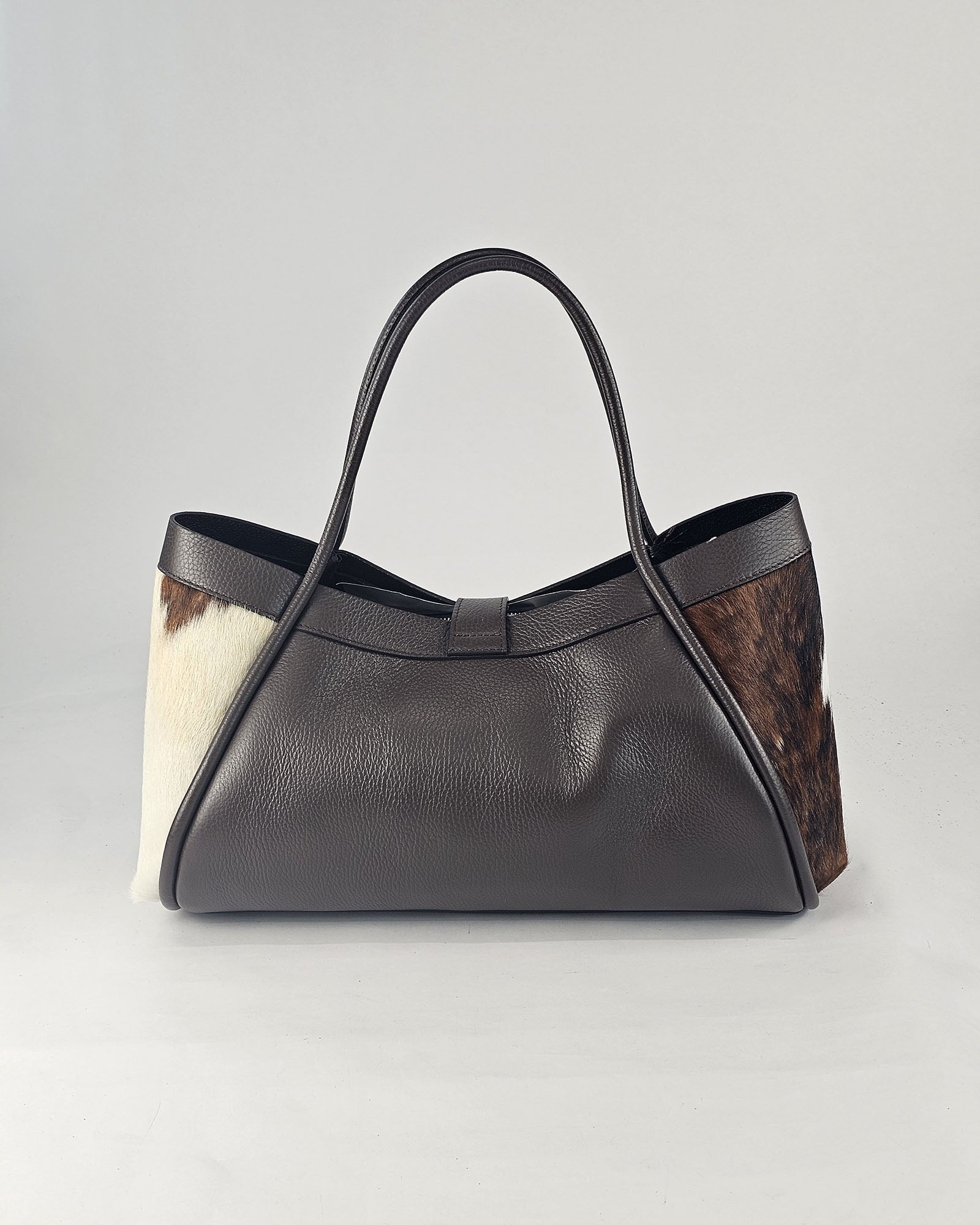 Nora in vera pelle e cavallino naturale