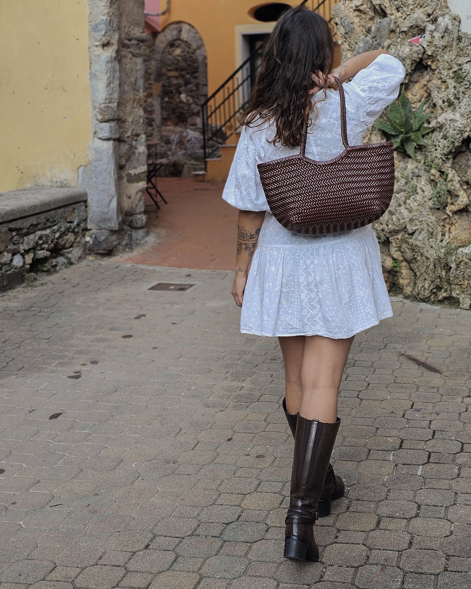 Zoey pelle di bufalo MEDIUM testa di moro