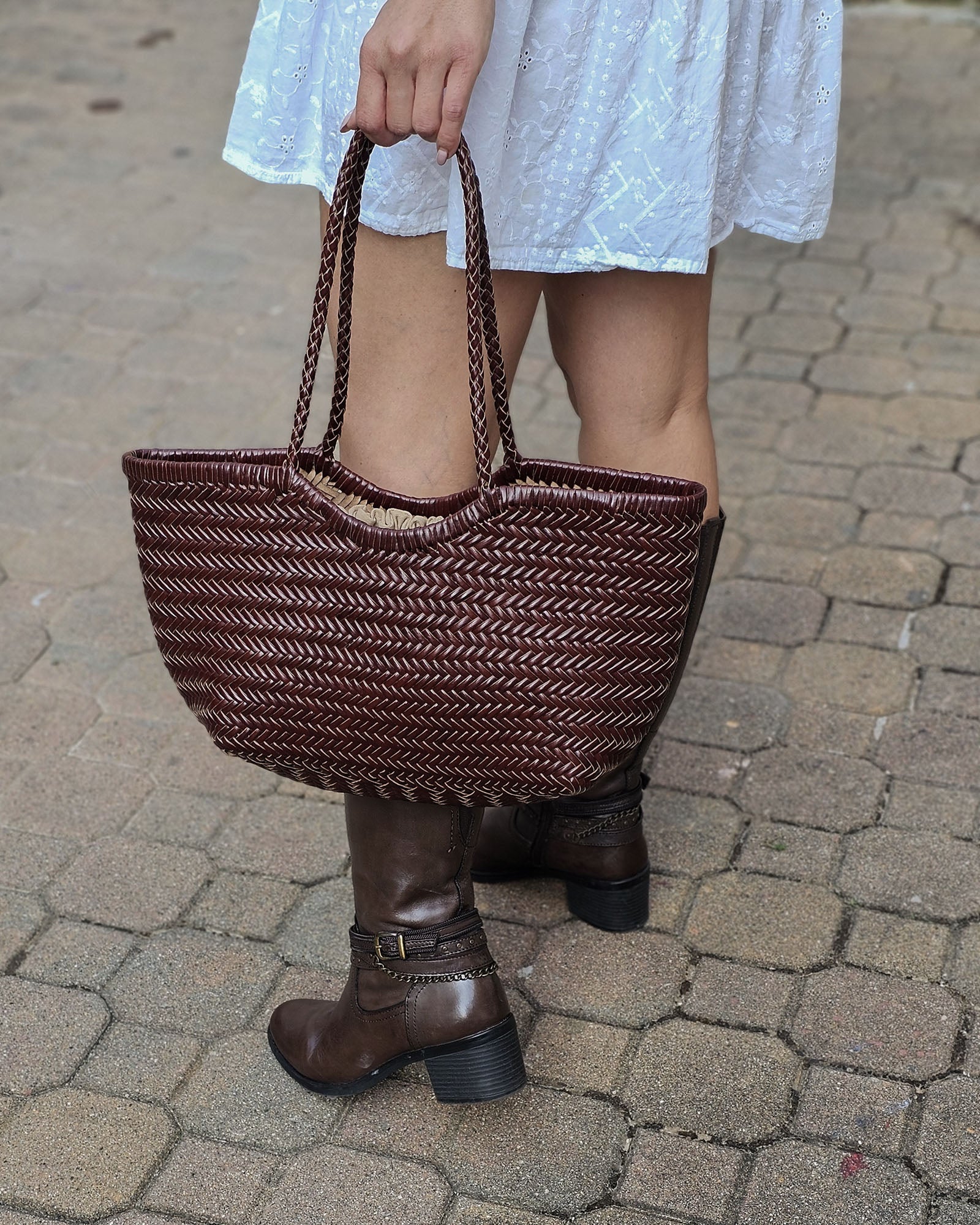 Zoey pelle di bufalo MEDIUM testa di moro